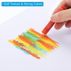 Green Oil Pastels, 12Pcs Soft Oil Crayons Creamy Pastels Stick Art Supplies f…