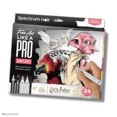 SPECTRUM NOIR – Fan Art Like a Pro Art Kit – HARRY POTTER MAGICAL COMPANIONS