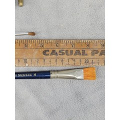Lot of 20 Western Golden Bristle Artist Paint Brushes Flat Round Mixed Lot