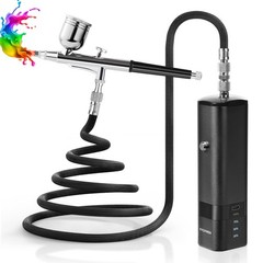 Airbrush Kit with Compressor, 32PSI Handheld Mini Air Brush Gun Set, Portable…