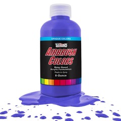 US Art Supply 8-Ounce Opaque Saffire Blue Airbrush Paint