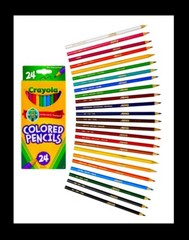 24 CRAYOLA Colored Pencils & 10 CRAYOLA Washable Markers – Back To School Combo