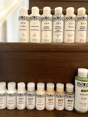 Golden Fluid Acrylic Paint Bundle #5 – Easel (63 Bottles)