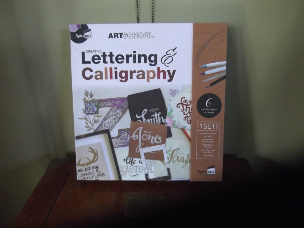 Creative Lettering and Calligraphy Kit – Includes Instruction Book and Supplies