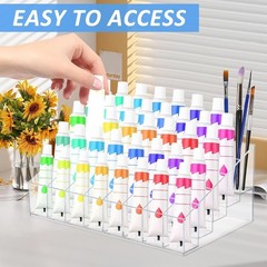 2 Pack Acrylic Paint Tube Organizer 40 Slots5 Layers Watercolor Paint Tube Ho
