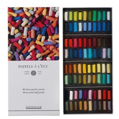 Sennelier Extra Soft French Half Pastel Professional Artist Box Set 80 Color