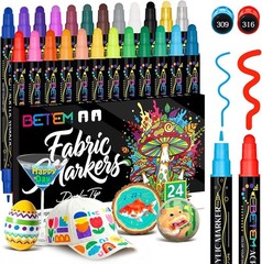 Artistic Dual Tip Acrylic Markers – 24 Colors for Endless Creative Possibilities