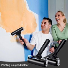 Wlivxch 2Pcs Hard Rubber Brayer Rollers (4 Inch and 2.2 Inch) for Black