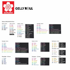 Sakura Gelly Roll Glaze 12pc Set 3D Glossy Gel Pens for Craft & Art
