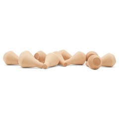 Wooden Smokestacks, 1-5/8″ Unfinished Wood Train Part for Crafts | Woodpeckers