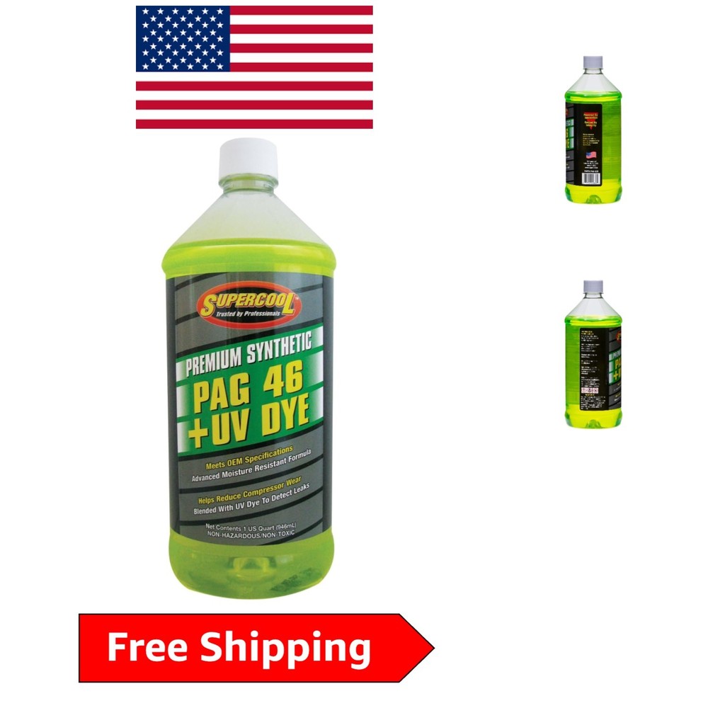 PAG Oil 46 Viscosity Synthetic Lubricant with UV Dye – 32oz Performance Boost