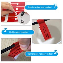 XCOZU 750pcs Self-Adhesive Cable 84 x 26 mm, Red, yellow, blue, green, white