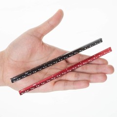 Mr. Pen- 6 Inch, 2 Pack, Pocket Size Ruler, Small A. Black & Red