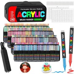 Eco-Friendly 240 Acrylic Paint Pens Assortment