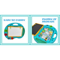 For Kids Boy Girl Painter Double Faced Drawing White & Black Board Easel Gift