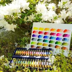 Mijello MWC-1534 Mission Gold Class 15ml tube x 34Colors Watercolor Paints kor
