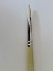 Premuim Artist Quality Chungking White Bristle Round Long Handle #10 Germany