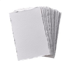 Deckle Edge Watercolor Paper, 100% Cotton, 140 LB, 300 GSM, 4×6”, 30 Sheets Mi
