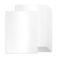 Cardstock 100 Sheets White Shimmer 8.5 x 11 80lb Pearlescent Goefun Certificate