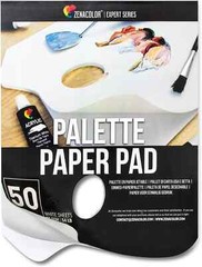 Zenacolor – Paper Palette Pad – 50 Removable and Disposable Sheets for Painters