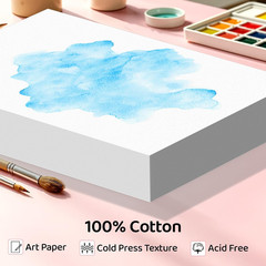 84 Sheets Watercolor Paper 5X7, 110Lb/230Gsm Cold Press Watercolor Paper Bulk, C
