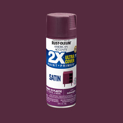 Rust-Oleum Painter’s Touch 2X Satin Aubergine Spray Paint + Primer New