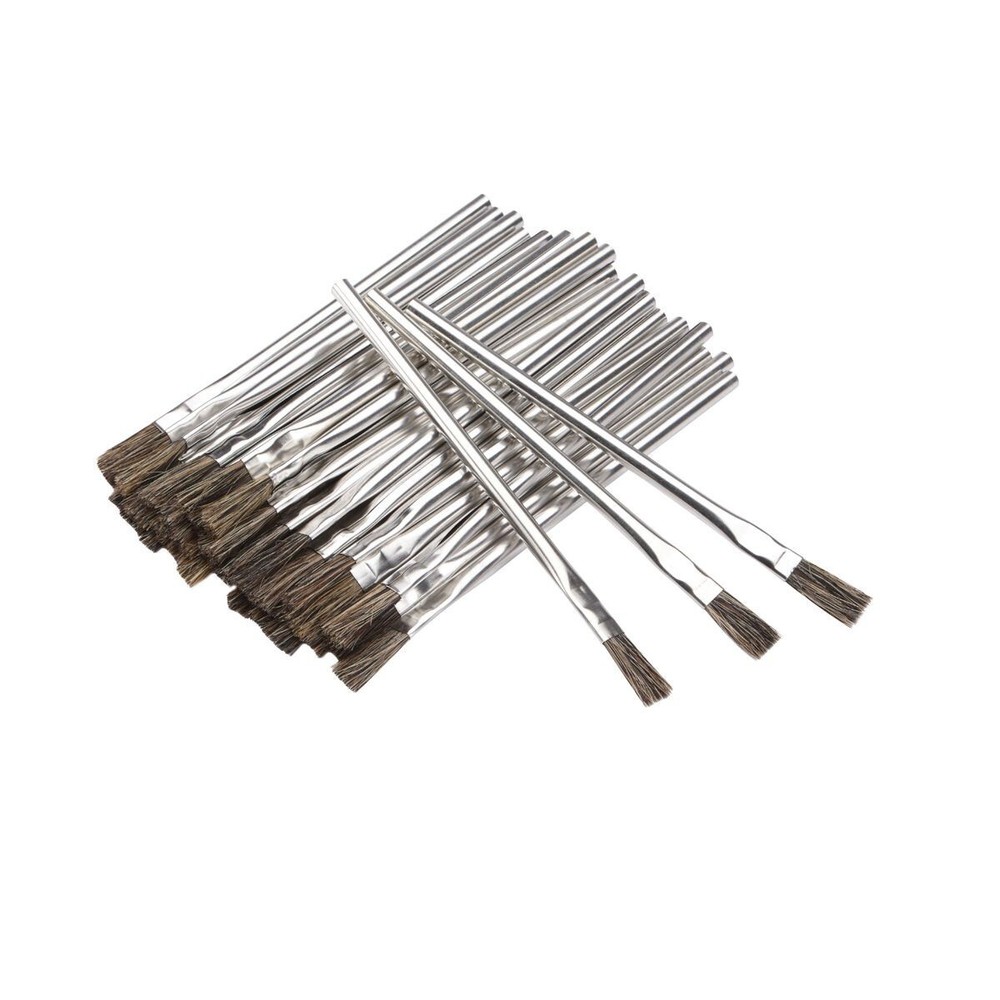5-Pack Acid Brush Horsehair Bristle Shop Hobby Brushes Glue Oil Paint Flux