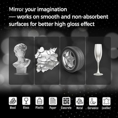 3Pcs Chrome Paint Markers Silver Permanent Mirror Liquid Chrome Pens for Plas…