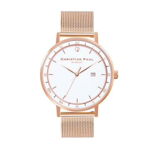 Christian Paul Alpha A001PGM 43mm Watch, 5ATM, 2-Year Warranty