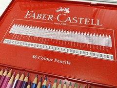 Faber-Castell colored pencils set of 36 colors and soft pastels set of 24 colors