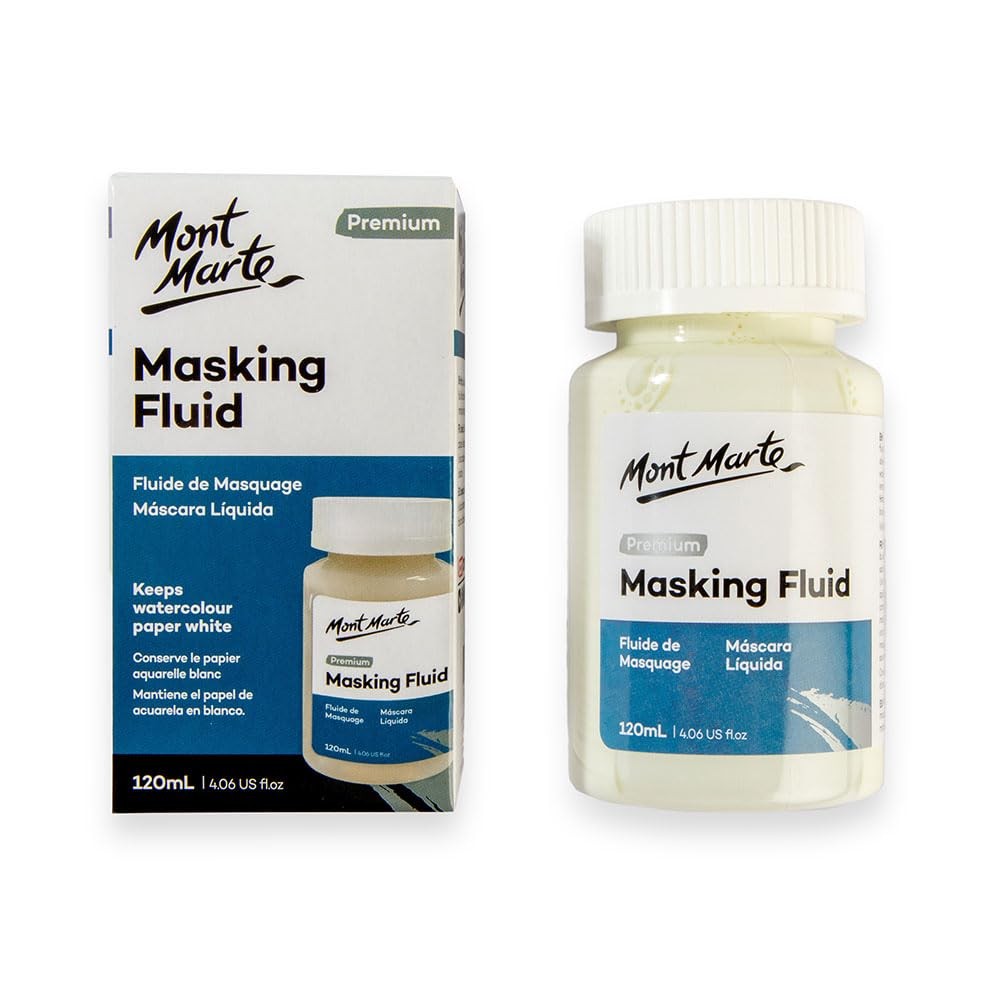 120ml 4.06oz Masking Fluid Premium Watercolor Painting Resists Ink Pouring