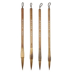 Calligraphy Brush, Animal Hair Chinese Calligraphy Brush Set of 4