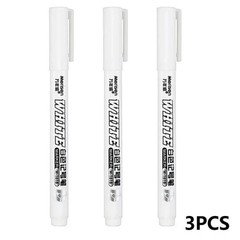 3PCS Waterproof Metal Marker Permanent White Paint for Metal Wood Fabric