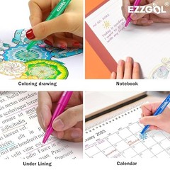 Colors Felt Tip Pens Pack, 0.7mm Premium Medium Fine Point, Felt Tip 30