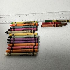 Vintage Crayola Crayons Lot 8 & 16 Count Boxes Binney & Smith Art Supplies USA