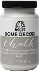 Folkart Home Decor Chalk Paint 8Oz Parisian Grey Ultra Matte Finish For Diy P…