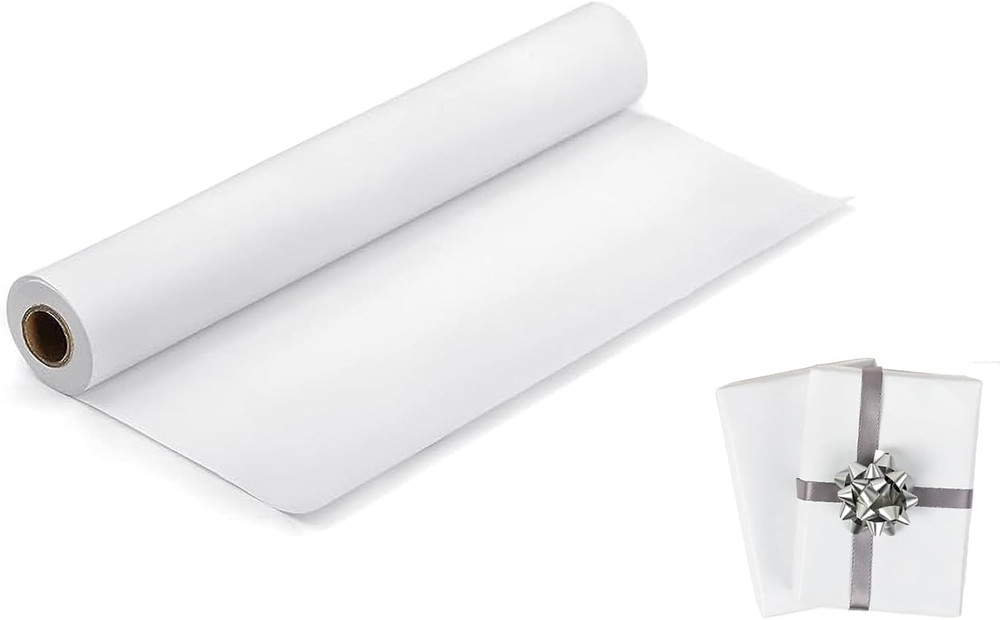 White Art Craft Paper Roll for Drawing Easel Doodles 15″×511″ White Wrapping Pap