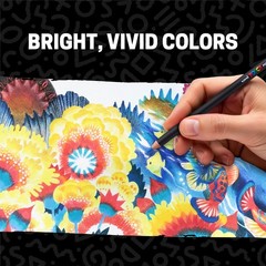 POSCA® Colored Pencils, Soft Core, 48 Count, UltraSmooth, Rich Pigment, Vibra…