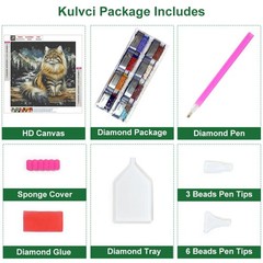 Diamond Art Kits for Adults, Cat Diamond Painting Kits for Beginners, DIY 5D Dia