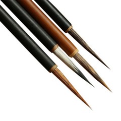4 Pcs Chinese Painting Brushes Set Varying Sizes Multicolor Calligraphy Brush