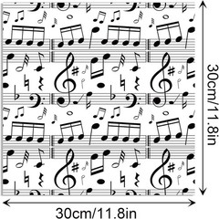 24 Sheets Musical Notes Pattern Paper 11.8 x Inch Music Multicolor