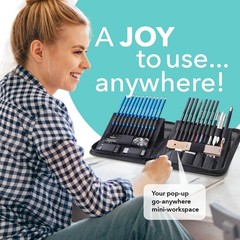 40 Piece Premium Drawing and Sketching Set with Tutorial | for Artists, Profe…