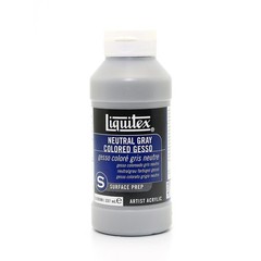 Professional Gesso Surface Prep Medium 237ml 8.0 oz Gray Acrylic Paint Primer