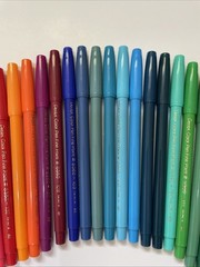 Vintage PENTEL 36 Colors Pens Fine Point Marker Set Original S360-36 Taiwan Rare