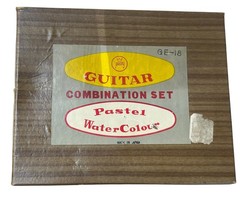 Vintage Guitar Art Combination Set Oil Pastels/Water Colours GE-18P Non Toxic