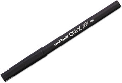 uniball Onyx Roller Ball Pen, Stick, Fine 0.7 Mm, 12 Count (Pack of 1), Black