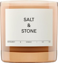 SALT & STONE Scented Candle for Women & Men | Hand-Poured, Aromatic & White