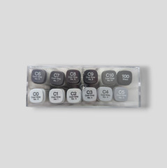 Copic Classic Marker Pen Set – Cool Greys (12pc) Brand New