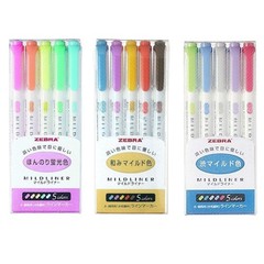 Zebra Mildliner Double-Sided Highlighter 15 1 Count (Pack of 15), Multicolor