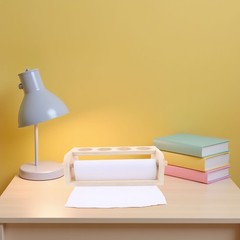 Wooden Kids Art Easel with Stable Structure and Integrated Paper Roll Holder